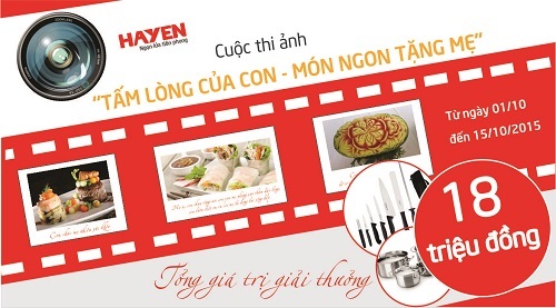 Cuộc thi ảnh “Tấm lòng của con, món ngon tặng mẹ”
